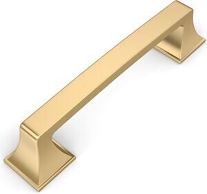 Amerdeco 10 Pack Champagne Bronze Cabinet Pulls 3.75 Inch Hole Center Cabinet